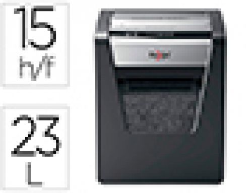 Destruidora de documentos rexel momentum x415 capacidade de corte 15 folhas destroi agrafes e clips cesto 23 l , Rexel , 154023 , 5028252523486